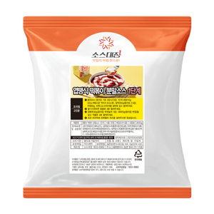 소스대장 엽땡식 떡볶이 분말 소스 엽기 엽떡 1단계 맵기, 1개, 400g