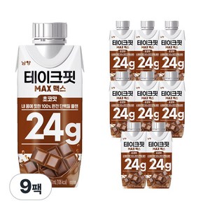 테이크핏 맥스 초코맛 프로틴, 250ml, 9개