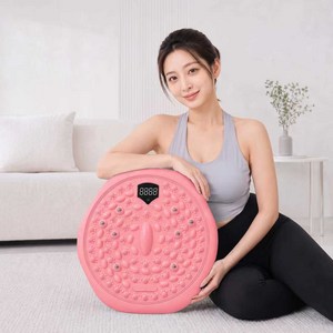 TDTD 3in1 발지압 트위스트 스텝퍼 360도 회전 발바닥 마사지 디지털 디스플레이 운동기구, 핑크, 1개