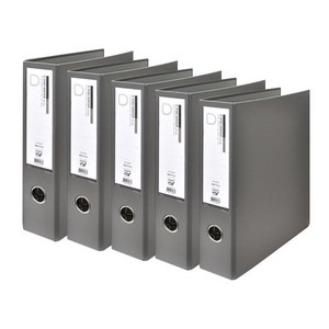 알파 합지 D링 A4 바인더 KD303 3공 5cm, 회색, 5개