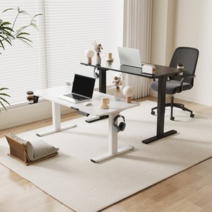 FlexiSpot 전동 모션데스크 EF1T 높낮이조절책상 높이480~720mm A/S 5년 초등학생책상 컴퓨터책상 거실테이블 좌식책상, 화이트