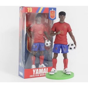 야말 축구 피규어 22cm 스페인 축구선수 액션피규어 장식 인형 선물 Yamal, 1개