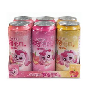 캐치티니핑 하츄핑의 츄잉캔디 복숭아맛 6개한박스세트 저금통기능 필통기능, 6개, 혼합, 72g