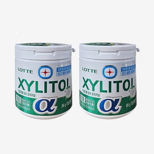 롯데자일리톨 알파 오리지날, 86g, 2개
