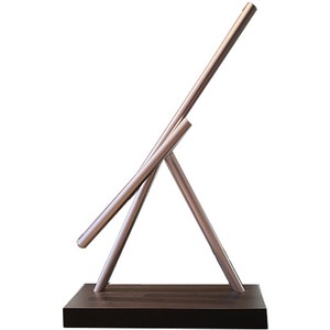 크로닉401 키네틱아트 스윙잉스틱 진자운동 모빌 자동 회전인테리어, 소형(35x38x35cm)