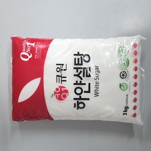 큐원 하얀 설탕, 3kg, 4개