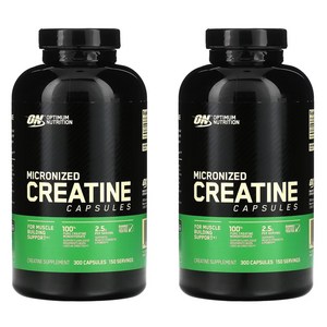 옵티멈누트리션 Optimum Nutrition Micronized Creatine 미분화된 2500mg, 300정, 2개 골드박스 특가