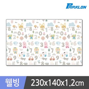 파크론 웰빙 뽀로로 숫자놀이 놀이방매트, 혼합 색상