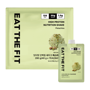 잇더핏 단백질 쉐이크 1주 플랜 피스타치오맛, 7개, 40g