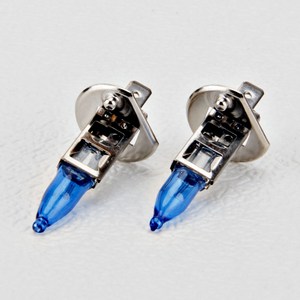 12V HOD 초고휘도 호리병전구 6000K 순백색 무발라스트 제논 할로겐 플러그앤플레이, 2개, H1