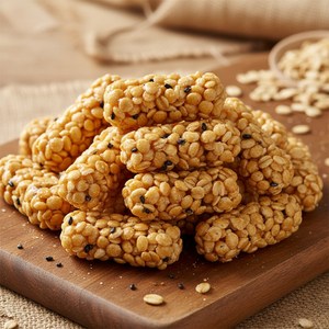 오트밀강정 바삭하고 고소한 오리지날 대용량 귀리간식, 2개, 300g