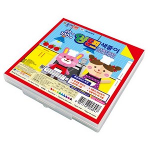 종이나라 6000 양면색종이 케이스 20색 100매입, 100개