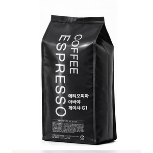 커피 에스프레소 에티오피아 아바야 게이샤 G1 스페셜티 원두, 1개, 1kg, 홀빈(분쇄안함)