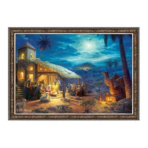 1000피스 직소퍼즐 베들래헴 마굿간에서의 예수탄생 (액자선택) PL1418, 1개, 퍼즐+엔틱실버 직소퍼즐액자포함