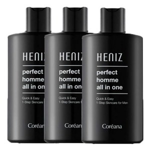코리아나 퍼펙트 옴므 올인원 로션, 200ml, 3개