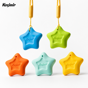 Kasimir별 지우개 분실 방지 5개, 1세트, 오렌지,옐로우,블루,그린,민트