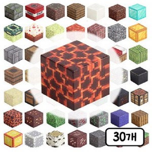 창의력 DIY 자석 큐브 블럭 마그네틱 블럭, B060, 30개