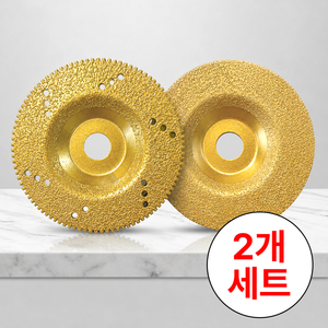 오셀러 4인치 다이아몬드 그라인더날 대리석 연마날 타일 절단 디스크 화강암 석재 연마석, 1세트