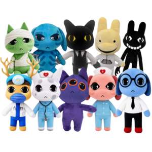로블록스 동물병원 변칙성 게임 인형, 1개, 화이트-수간호사, 25cm