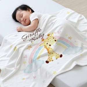 몽실이 베이비 뱀부 블랭킷 2SET, SET3(기린+공룡)