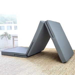 필굿 3단 접이식 매트리스 탄탄한 단단한 군용 매트 자취방 원룸 침대 손님용 업소 휴게실 간이 바닥 토퍼