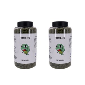 영아쿠아 거북이 전용 사료, 350g, 2개