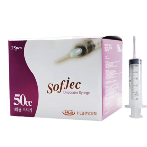 화진메디칼 50cc 일회용주사기 멸균주사기 25개입, 25개