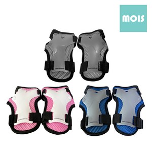 모이스 어린이 손목보호대 왼손 오른손 세트 아동 유아 초등 인라인 스케이트 보호장비 킥보드 자전거 보호용품 안전장비, 1세트, 블루
