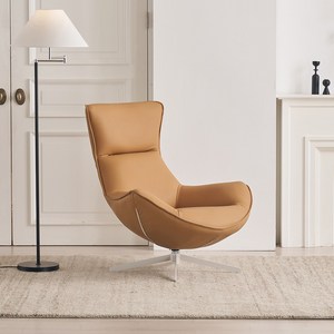 일마레하우스 타임 1인용 기능성 가죽 안락 의자 수유 360도 회전 쇼파, 1개, 카멜
