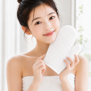에츠원 샤워글러브 장갑 샤워타올 tpu 실리콘 샤워글로브 목욕 바디 타올 샤워타월, 화이트 글러브, 1개, 1개입