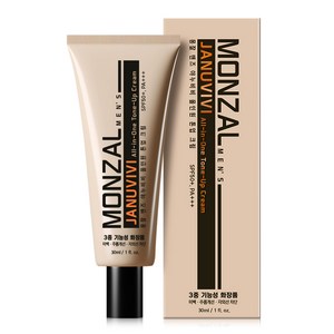 몽잘 맨즈 야누비비 올인원 톤업 크림 30ml, 누드베이지, 2개
