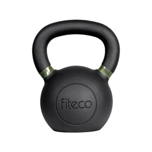 FITECO 프리미엄 케틀벨 크로스핏 전신운동, 1개, 18kg, 블랙