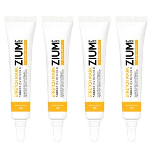 ZIUM 스트레치 마크 튼살관리 겔, 15g, 4개