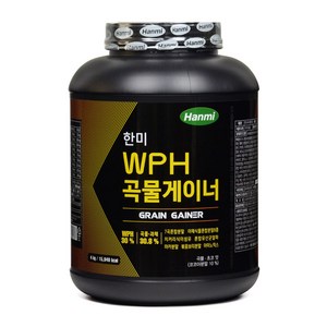 한미 WPH 곡물게이너 곡물쉐이크 벌크업 프로틴쉐이크 헬스보충제 4.0kg, 1개, 4kg