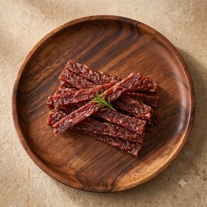 가성비 좋은 안주 간식 먹거리 흑돼지고기 85.15% 함유로 만들어진 도톰 쫀득 육포, 40g, 10개