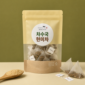 [하이드렌티]차수국 현미차 티백 설탕대체제 천연감미료 (감로차 이슬차) 지퍼팩, 1개, 1.차수국 현미차 지퍼팩 23g