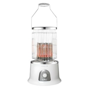 퀸센스 원통형 하이라이트 전기히터, QSH-H10B, 화이트