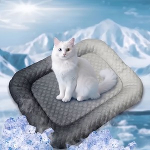 세컨드드랍 사계절 체온조절 고양이 강아지 쿨매트 꿀잠 방석, 1개, 모던 그레이