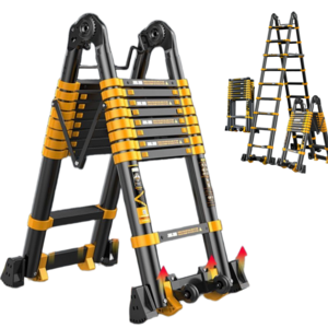 주브켈리 고강성 접이식 사다리 알루미늄 가정용 일반형 이중 높이조절 벌어짐방지 안테나, 1개