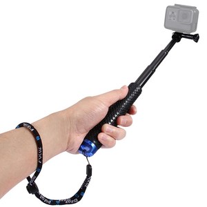 PULUZ 핸드헬드 확장 가능 폴 모노포드 GoPro Insta360 DJI 및 기타 액션 카메라용, 1개, 길이: 19-49cm