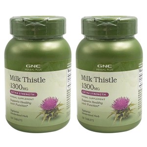 GNC 밀크시슬 1300mg 타블렛, 120정, 2개 골드박스 특가