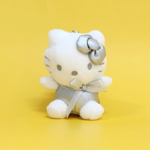 BSC 산리오 실버 미니 인형 하트 키링 8cm, 1개, 1. 실버 미니헬로키티 8cm