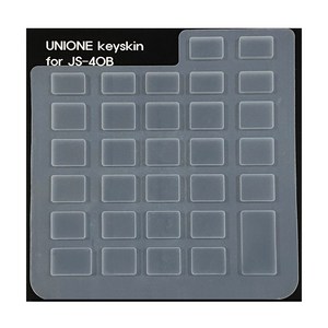 유니원 카시오 계산기 JS-40B 전용 실리콘 키스킨, 반투명, 1개