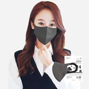 시노텍스 앱솔루트MB 귀편한 보건용 마스크 중형 KF94, 1개입, 50개, 다크그레이