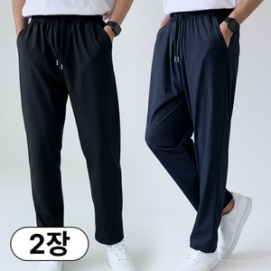 1+1 미제이 남자 냉감 바지 시원한 여름 아이스 밴딩 팬츠 골드박스 특가