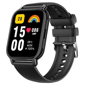 와피크 통화가능 웨어러블 블루투스 스마트 워치 P5S 1.85, GPS + 블루투스, 4.7cm, 블랙