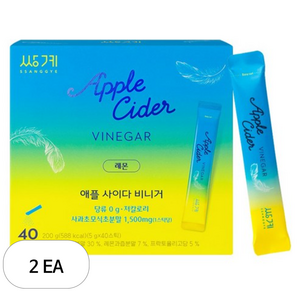 쌍계명차 애플사이다비니거 레몬, 200g, 2개