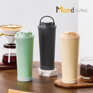 무드리빙 세라믹텀블러 830ml, 1개, 블랙