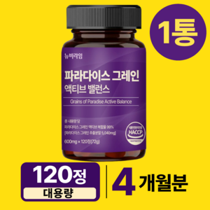 뉴비라임 정품 파라다이스 그래인 추출물 플러스, 1개, 120정