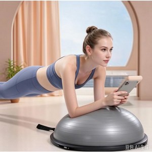 터치온리 보수볼 + 튜빙밴드 세트 홈트 프로 밸런스볼 돔볼 하프짐볼, 그레이